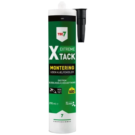 Tec7 X-Tack Extreme konstruktionslim, sort, 290ml