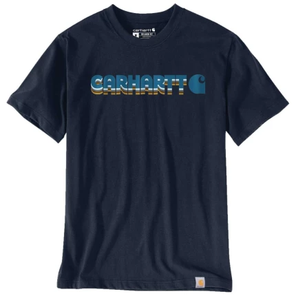 Carhartt logo t-shirt irvine navy str. S