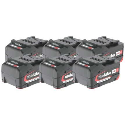 Metabo Batteri 18V/4,0Ah Li-Power pakke med 6 stk.