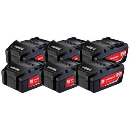 Metabo Batteri 18V/5,2Ah Li-Power Ultra-M, 6stk