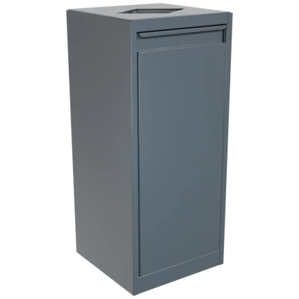 Affaldsbeholder m/lukket låg 800×350×350mm RAL7016